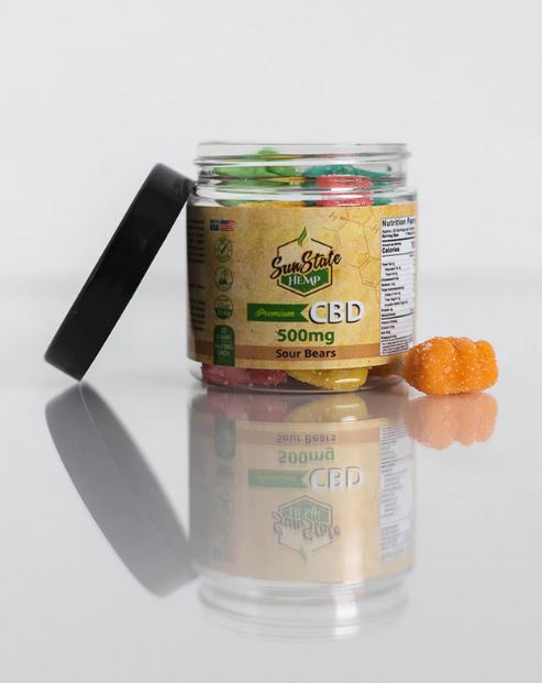 CBD GUMMY TRADITIONAL 500MG SOUR BEARS | SUNSTATE