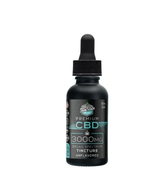 CBD BROAD SPECTRUM TINCTURE OIL 30ML 3000MG UNFLAVORED