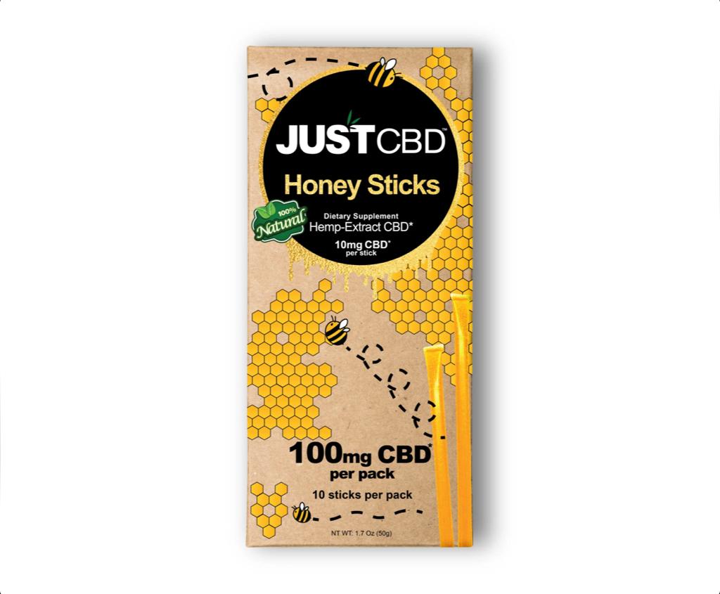 HONEY STICKS 100MG PER PACK (10MG PER STICK) | JUST CBD