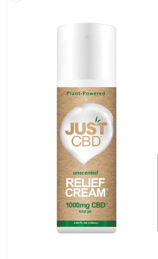 RELIEF CREAM PUMP 4.08OZ 1000MG | JUST CBD