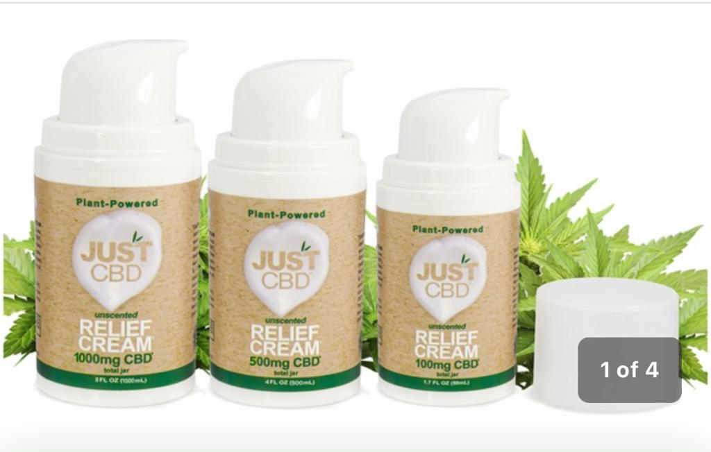 RELIEF CREAM PUMP 4.08OZ 1000MG | JUST CBD