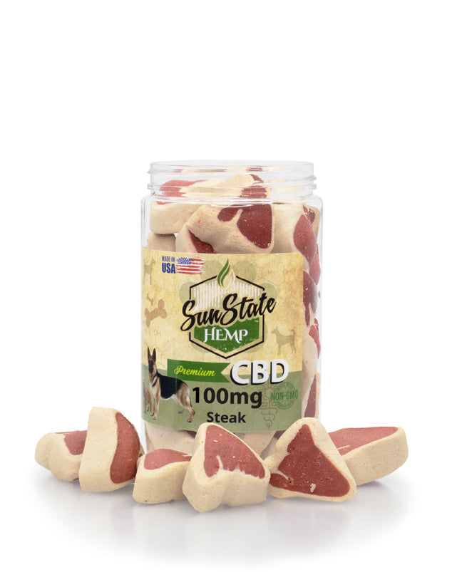 CBD STEAK BITES 100MG FOR DOGS | SUNSTATE