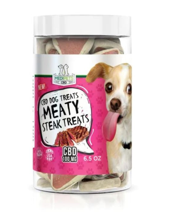 Steak MediPets premios de CBD para perros - 100 mg| CBD DIAMOND